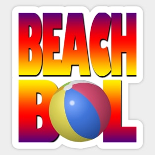 beach bol Sticker